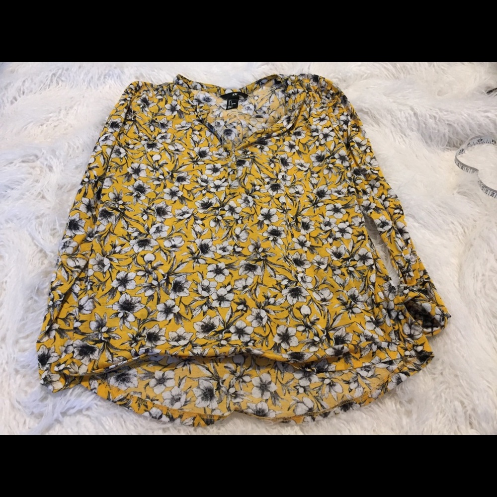H&M - Sunny Yellow Floral Blouse